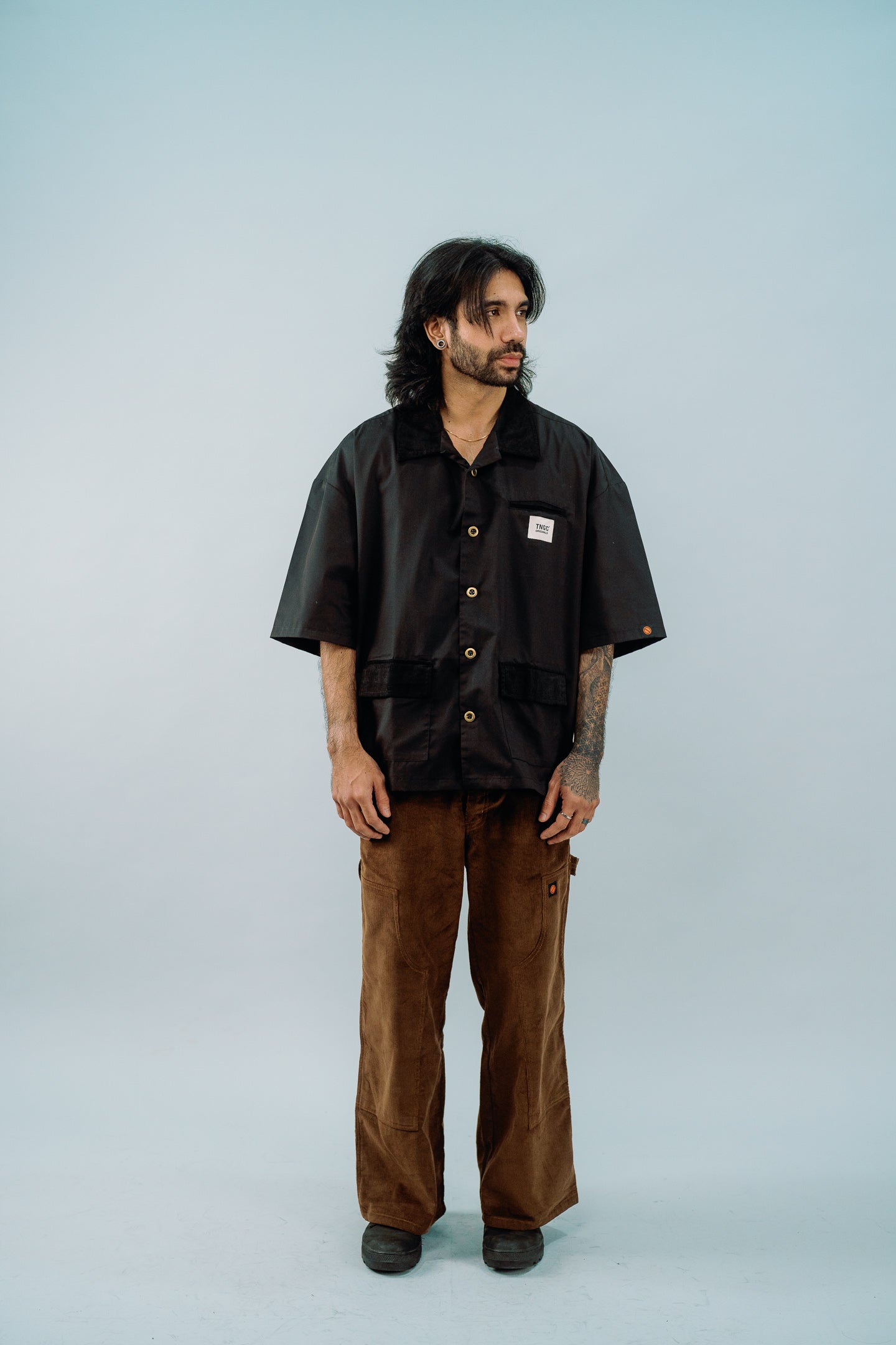 S/S Jet Black Box Chore Shirt