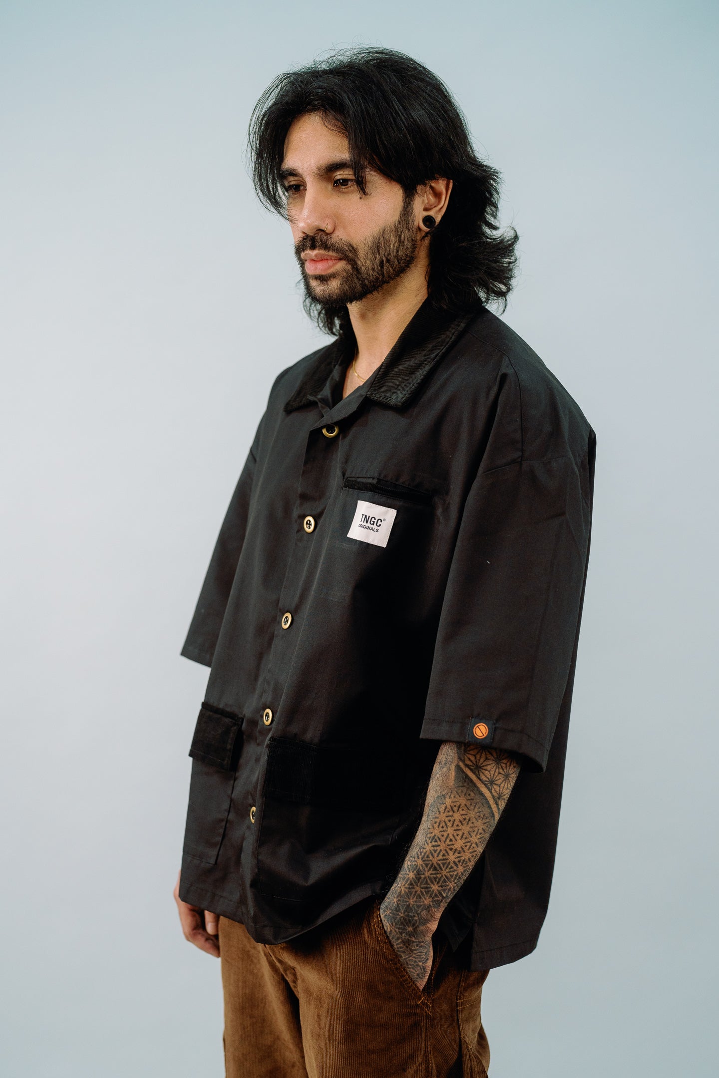 S/S Jet Black Box Chore Shirt