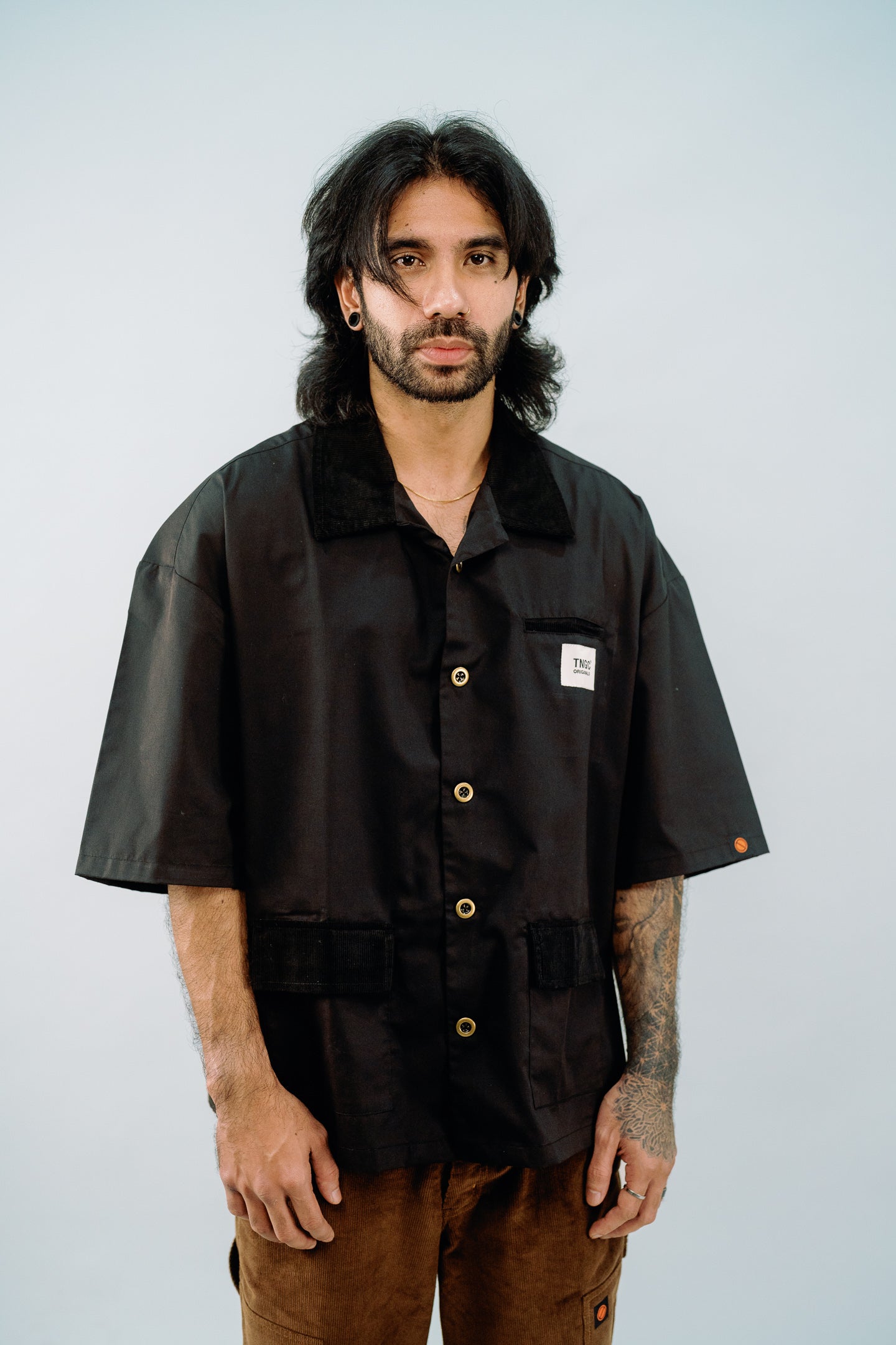 S/S Jet Black Box Chore Shirt